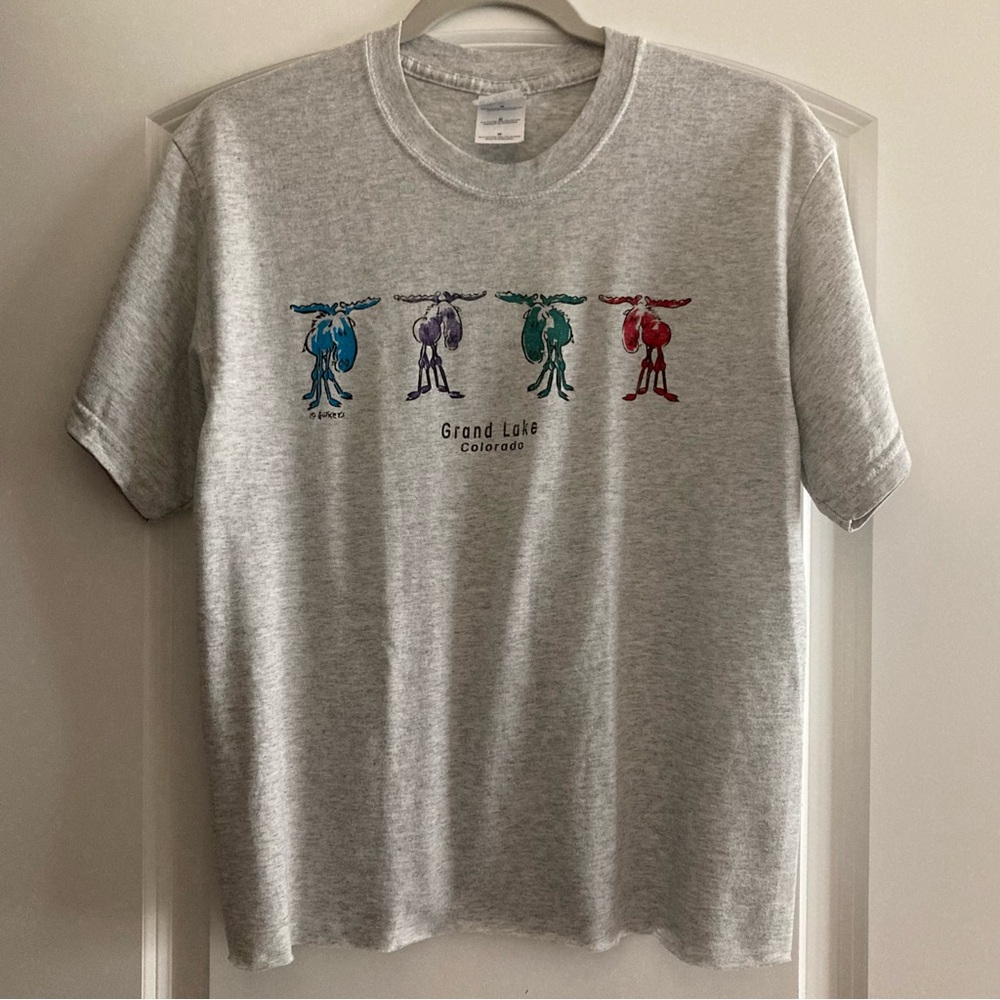 Grand Lake Colorado Graphics Moose Tee